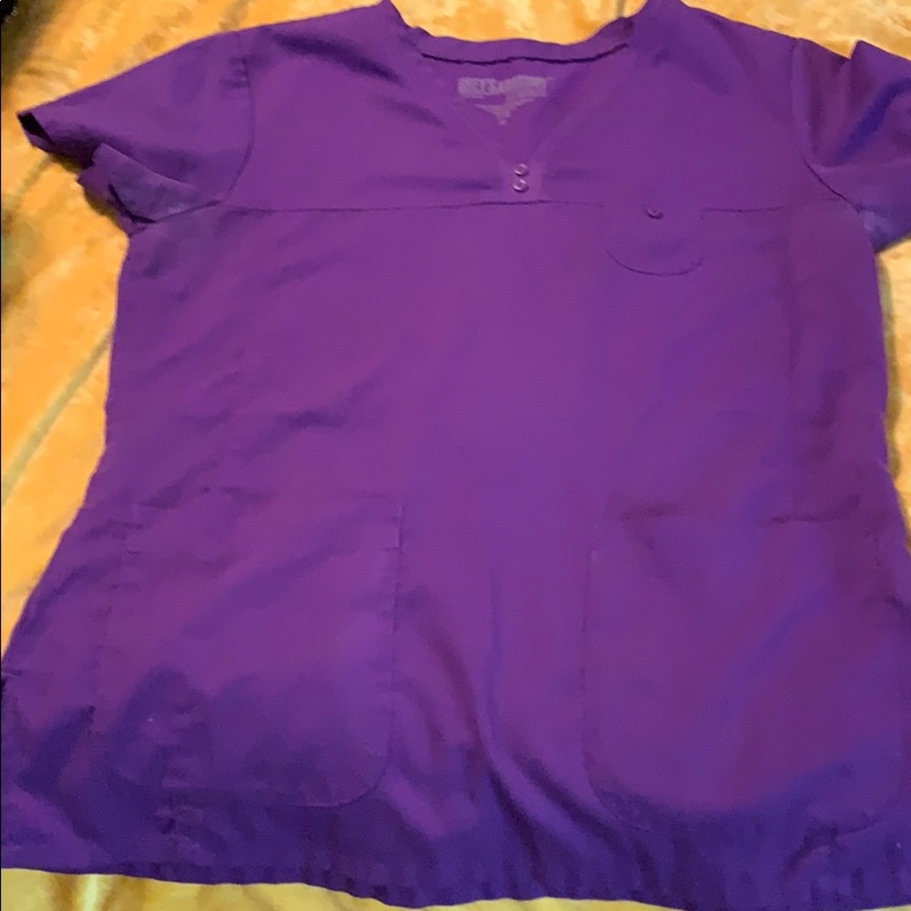 Purple scrub top
